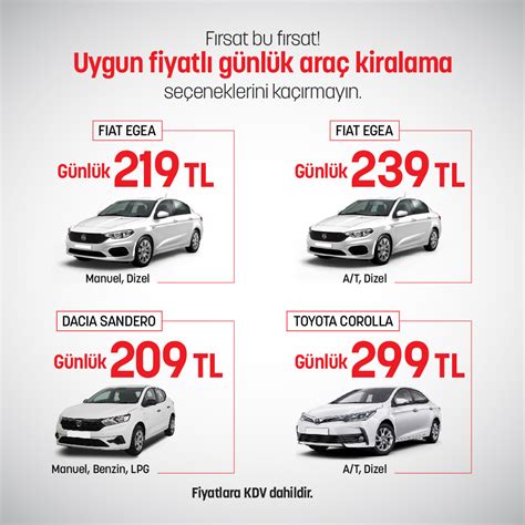 Zonguldak araba kiralama fiyatları